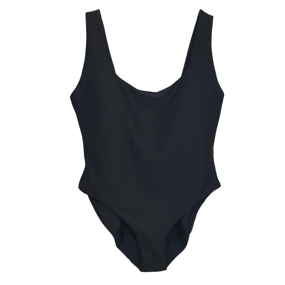 J.Crew‎ - Size 20 - NWT Scoopneck One-Piece Swimsuit Black Contouring